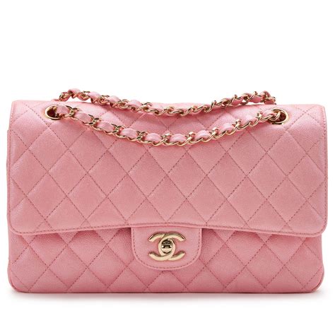 chanel pink gold iridescent flap|Chanel mini flap bags.